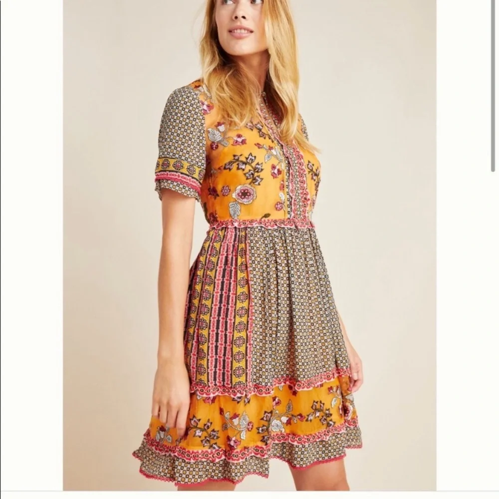 Anthropologie Embroidered Tunic - Picture 1 of 6